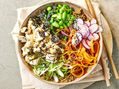 Ponzu tofu poke bowl Ponzu tofu poke bowl